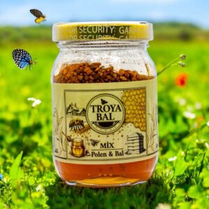 Doğal ve Enerji Dolu  Troya Mix Bal ve Polen Karışımı 180 gr
