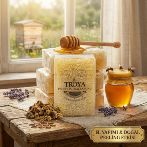LİFLİ TROYA PROPOLİSLİ BAL SABUNU: CİLDİNİZE DOĞAL BİR İKSİR VE DERİNLEMESİNE PEELING ETKİSİ